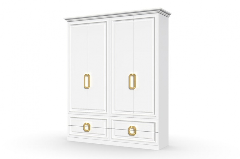 Шкаф 4-створчатый с ящиками Лозанна